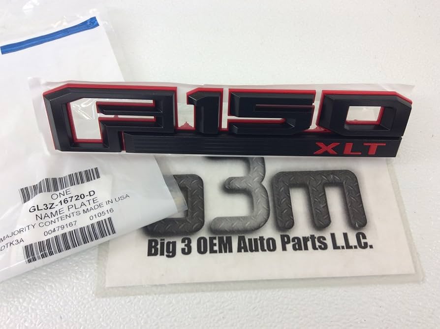 Amazon.com: 2015-2016 F-150 XLT Red & Black Left Driver